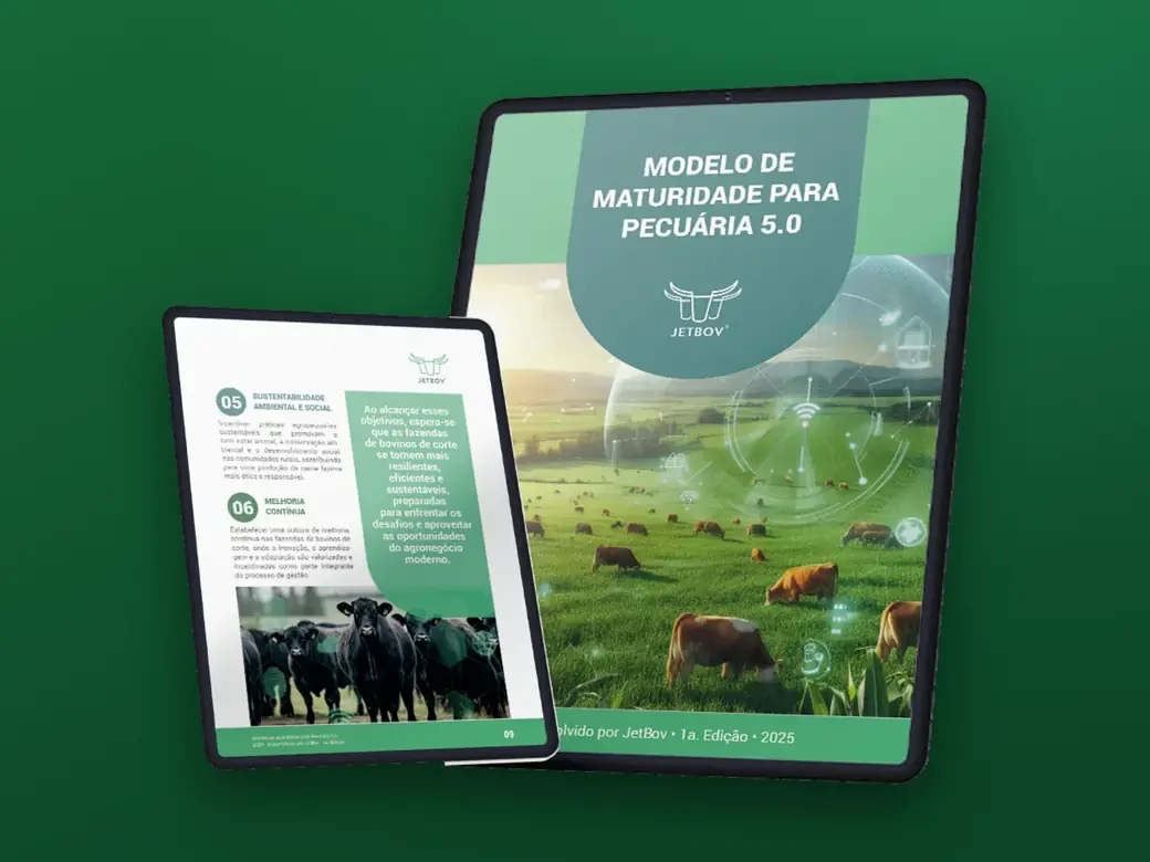 Capa do e-book Modelo de Maturidade para Pecuária 5.0